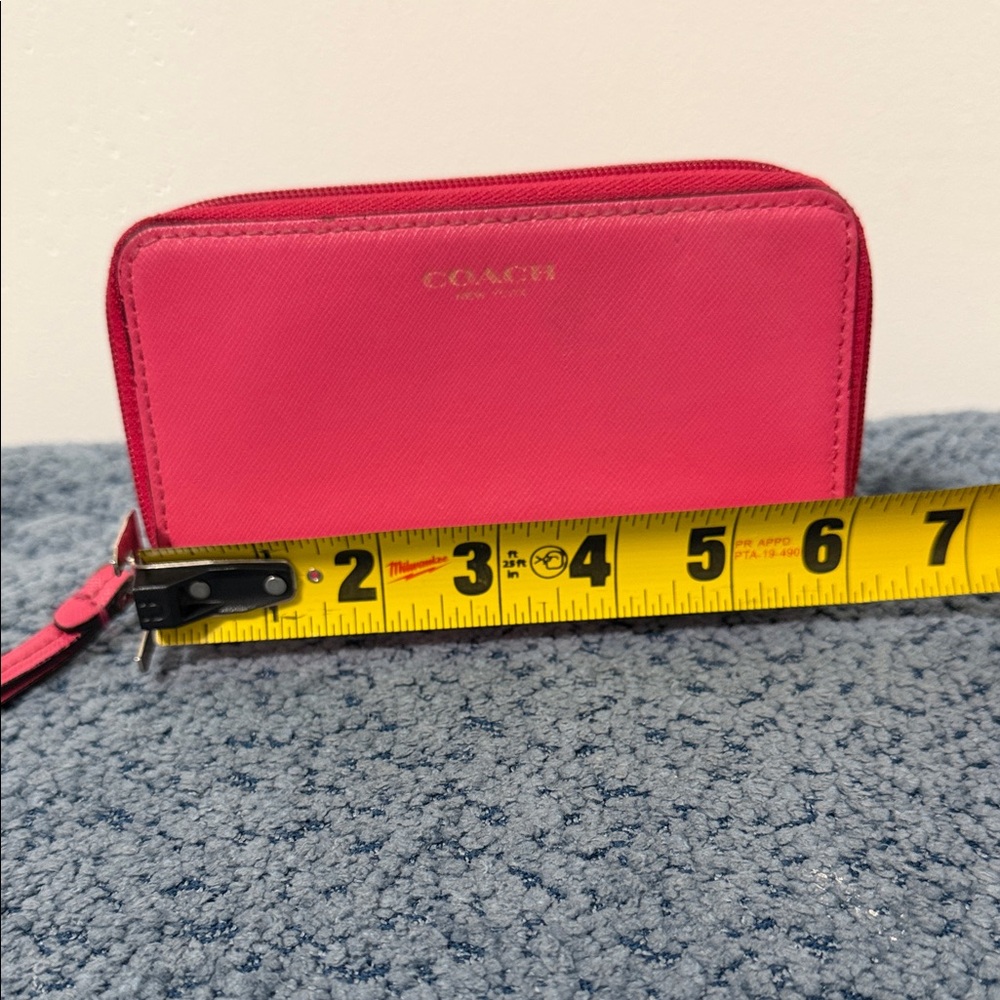 Coach Vibrant Pink Women's Wallet - Picture 6 of 8